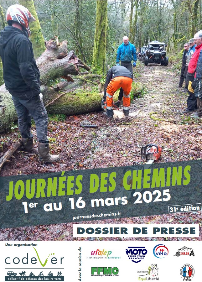 couverture dossier de presse journées des chemins 2025