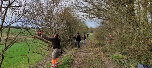 chantier journées des chemins 2025 à Cornant (89)