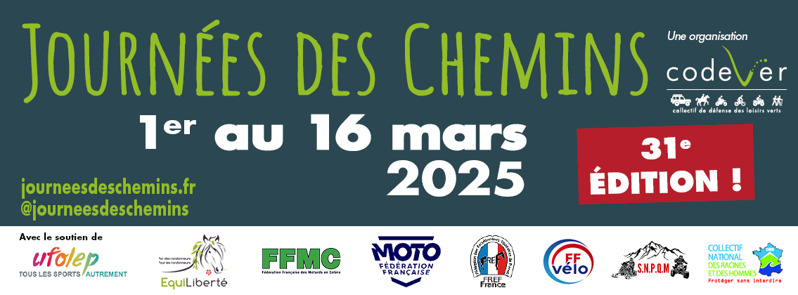 bandeau journées des chemins 2025